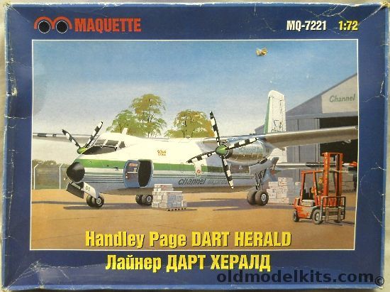 Maquette 1/72 Handley Page Dart Herald Channel Express Airlines or BIA British Island Airways - (ex-Frog), MQ-7221 plastic model kit